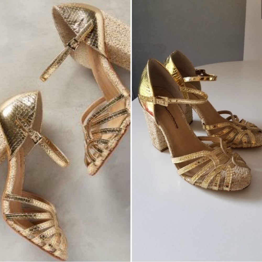 Anthropologie Raphaella Booze Calla Heels Size 6